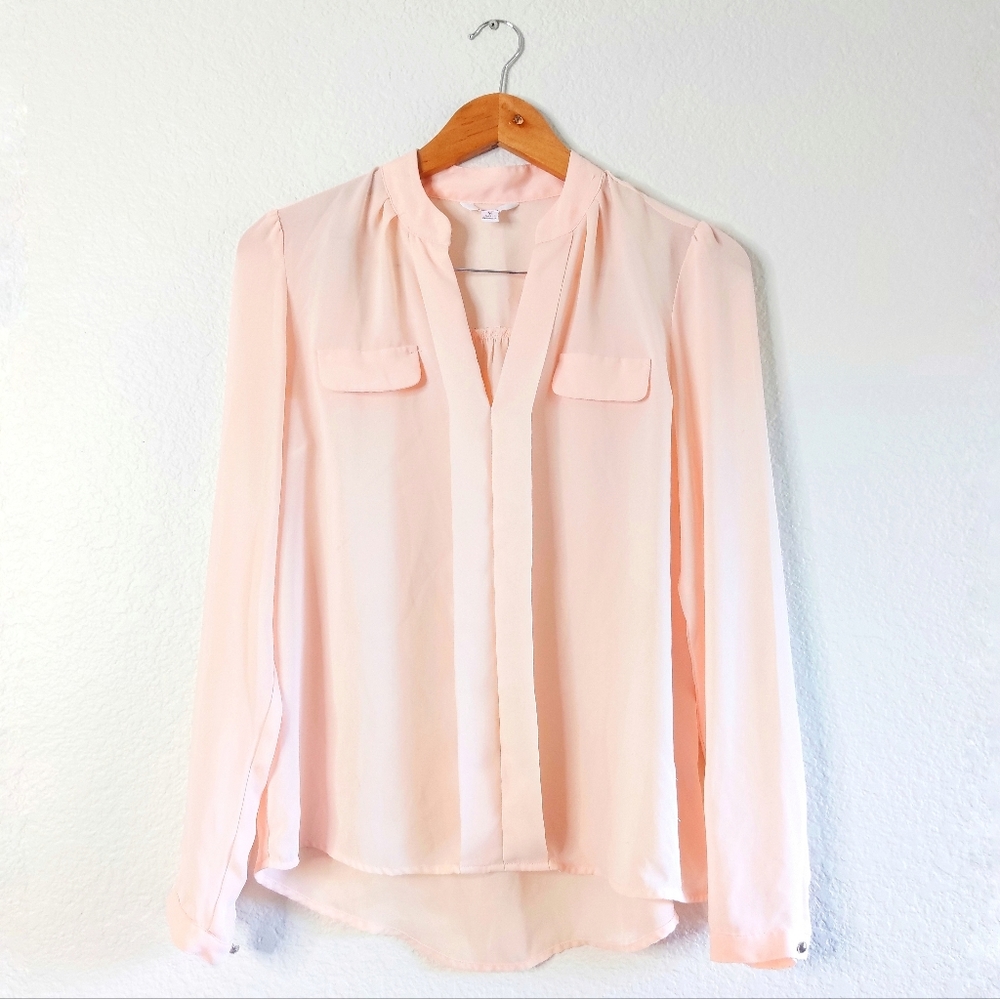 Candie's Peachy Pink Medium Blouse